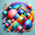 create abstract geometric digital art