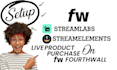 setup fourthwall streamlabs, streamelements live product purchase on fourthwall