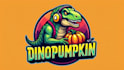 make unique dinosaur pumpkin logo with a free source file