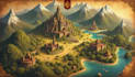 draw fantasy map illustration