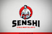 create mascot fitness martial art logo