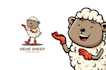 make creative mascot goat sheep logo