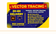 redraw logo to vector, convert image to vector, vectorize image, vector tracing