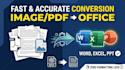 convert pdf or image to word or excel manually and accurately