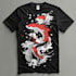 make stunning japanese style tattoo t shirt design