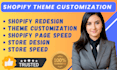 shopify customization theme store policies boost website speed