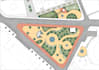 2d render architectural site plan, master plan and urban project