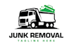 create junk removal logo with express delivery