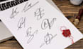 design a real handwritten signature logo or autograph