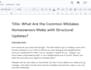 write articles about home improvement, remodeling and renovation