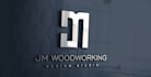 draw carpentry and wood craft logo