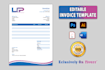 design an editable invoice template