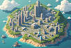 create a professional isometric map