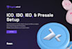 create crypto token on blockchain ico ido and dex listing