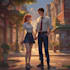 make a anime couple character art anime style
