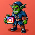 design outstanding  goblin mascot logo with express deliver