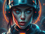 design stunning sci fi portrait art