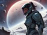 do unique sci fi character and sci fi art