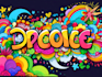 create colorful doodle art illustration