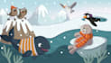 create whimsical children storybook illustrations for you