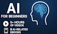 teach ai and chatgpt for beginners with 5 hours of videos and 8 ebooks