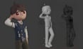 create stylized 3d character model for animation