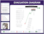 design a custom fire emergency evacuation plan for your floor plan