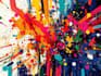 create abstract geometric digital art