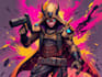 design cyberpunk and fantasy character splash art