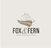design creative wonderful fox fern logo