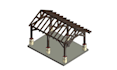 draw patio, pergola, porch, shed permit drawings set