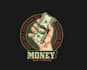 design vintage illustration, money logo