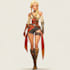 create a fantasy game character art