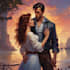 do romance book cover illustration, fantasy  cover design