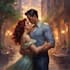 do illustrated romance book cover art, e book  cover design
