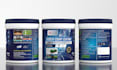 design professional paint bucket, oil tin, and adhesive labels with 3d mockup