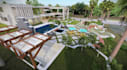 create luxury farm house design, visualization water pool,3d model,3d front yard