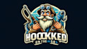 do unique hooked on the sea logo with a creative concept
