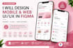 design a modern UI UX mobile app in figma