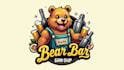 create awesome bear bar logo with free source file