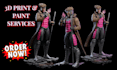 create custom 3d print and paint miniatures, figures, statues, cosplay props