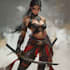 make magical fantasy game character drawings or scenes