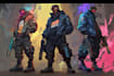 design cyberpunk and fantasy character splash art