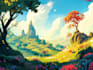 fantasy landscape art concept lost civilizations