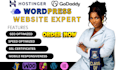 develop, build, clone, fix wordpress website on bluehost, siteground or cloudway