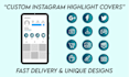 design aesthetic instagram highlight covers and custom icons