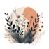 create botanical boho logo designs