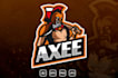 design high resolution mascot axes logo