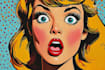 draw pop art in retro comic style