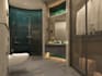 model kitchen and bath interior design and realistic rendering